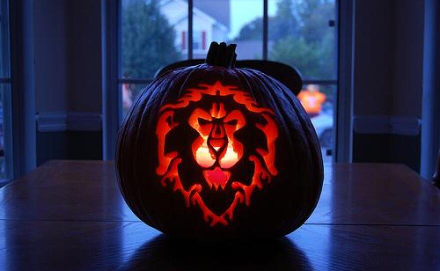 World of Warcraft pumpkin by Somegeekintn.