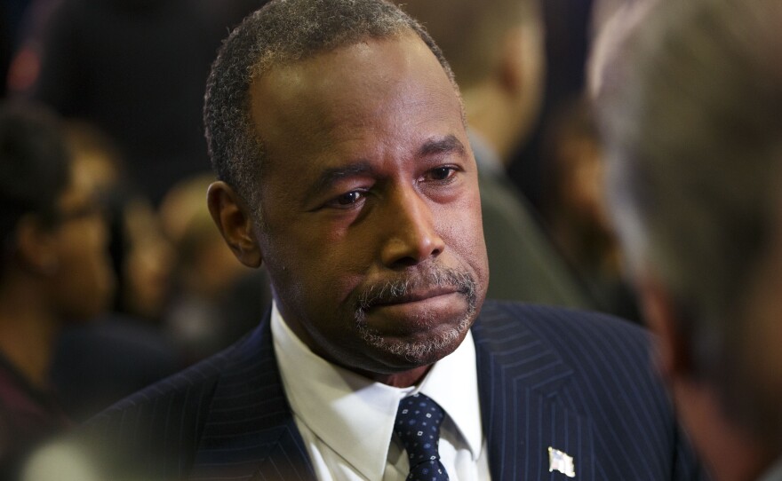 Ben Carson after this month's Republican presidential debate in Las Vegas.