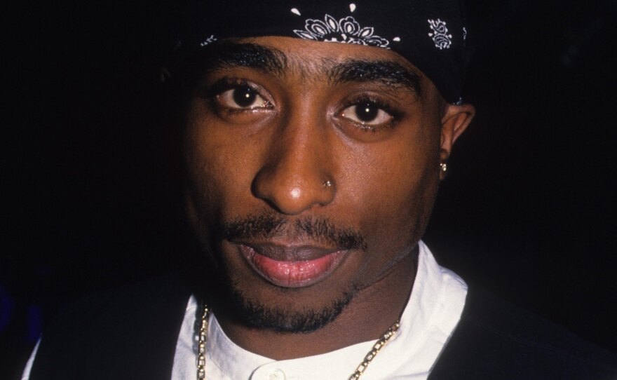 The late rapper Tupac Shakur in 1994 photo. Shakur's estate is among the parties suing Universal Music over a 2008 fire in the label's vaults.