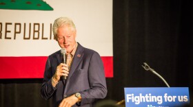 Bill Clinton speaks at the Balboa Park Club in San Diego, May 4, 2016.