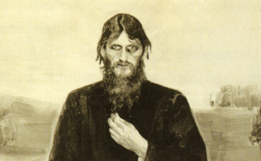 This portrait of Rasputin, looking very much like a Mad Monk, was painted by Alexander Raevsky and commissioned by a female acolyte. Exhibited at the Academy of Fine Arts in 1912, the portrait was lost during the Russian Revolution, but photographs survived.