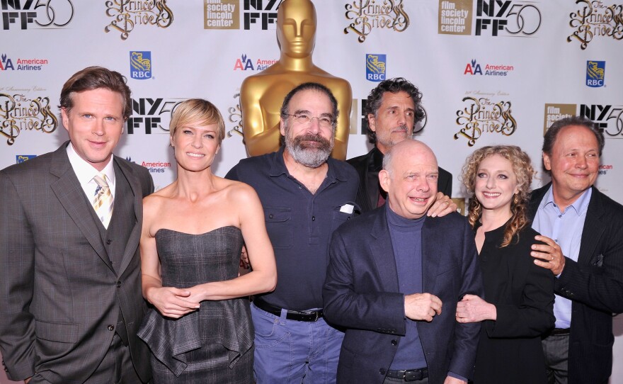 Cary Elwes, Robin Wright, Mandy Patinkin, Chris Sarandon, Wallace Shawn, Carol Kane, and Billy Crystal attend the 25th anniversary screening & cast reunion of "The Princess Bride" in New York City in 2012. Several cast members are reuniting for a virtual fundraiser on Sept. 13 to support Wisconsin Democrats.