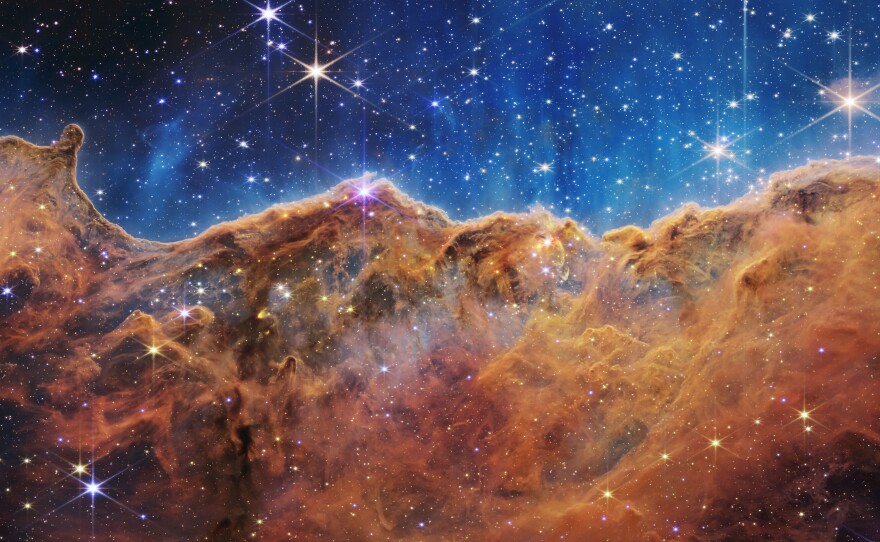 Some of the expanse captured by the James Webb telescope.