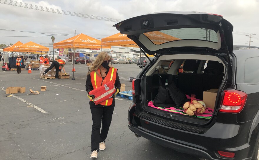 Feeding San Diego Distributes Food For Hospitality Workers KPBS