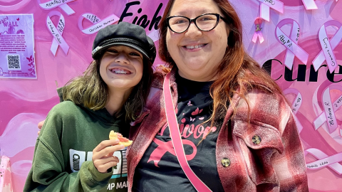 'Breathe and Believe, United in Pink!'
