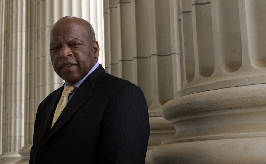 Rep, John Lewis, who spoke at the 1963 March on Washington, said it was a moral obligation to stand up for his beliefs.