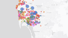 A heat map shows where you were most likely to get a parking ticket in San Diego County in 2022. 