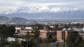 Mountains are shown near UC Riverside in this undated photo.