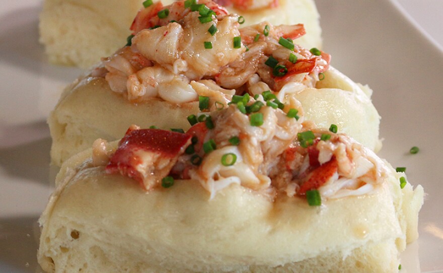 Brown butter lobster roll from Chefs Andrew Taylor and Mike Wiley.