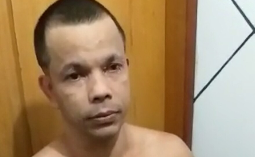 Clauvino da Silva was caught trying to slip out of a Rio de Janeiro prison complex Saturday, disguised as a woman.