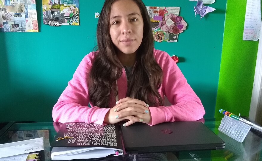 High school senior Guadalupe Avalos lost her part-time job during the pandemic. Finding a new job would help her pay for college room and board next fall.