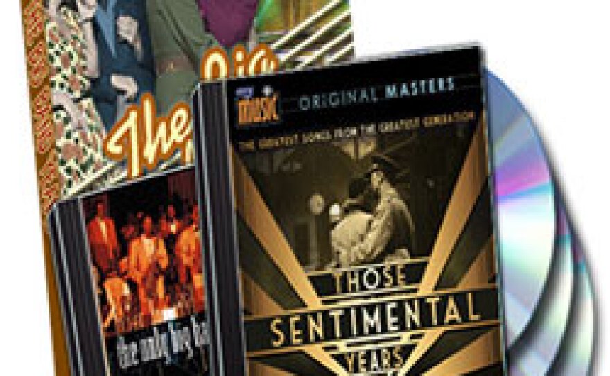 Give $252 during our TV membership campaign and receive the "Big Band Years" Combo which includes the DVD plus a 4-CD set. This gift also includes enrollment in the myKPBS Savers Club plus additional online access to more than 130,000 merchant offers and printable coupons, as well as a KPBS License Plate Frame (if you're a new member). The DVD only is available at $120, and the 4-CD set only is at $150.