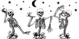 Skeletons Dancing In Night