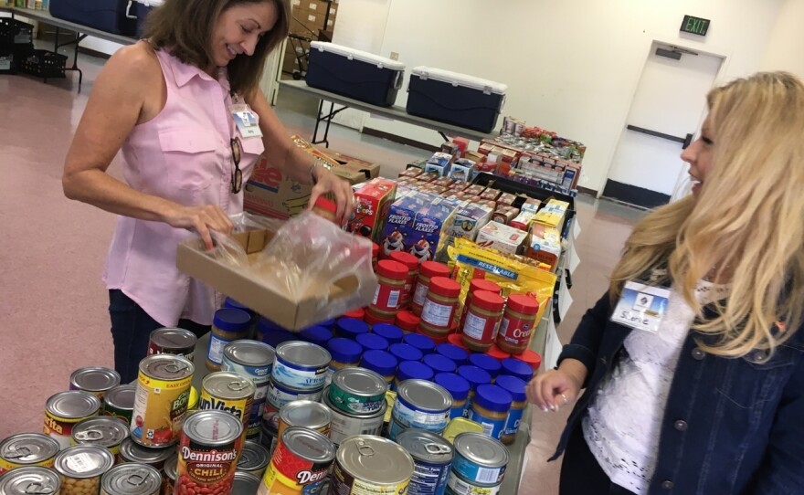 Hundreds of pantries on or near most bases or installations, like this one at Camp Pendleton, are designed specifically for active-duty military families.