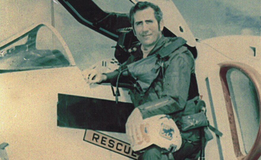 Chuck Sweeney is pictured on the USS Hancock in the Gulf of Tonkin, Vietnam, in 1972.