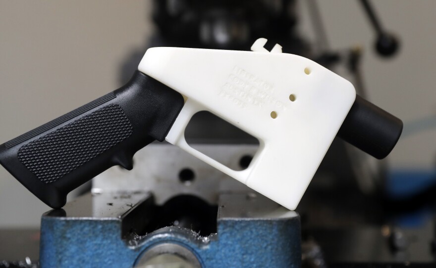 A 3D-printed gun called the Liberator. A man was sentenced to eight years in prison Wednesday for violating a court order after he printed his own 3D gun.