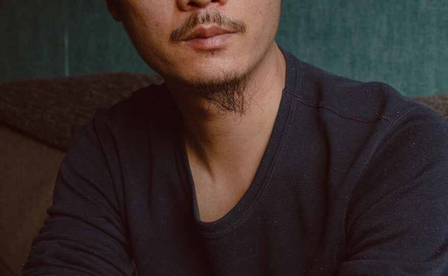 Gao Zhi, 44, a Chinese factory worker turned dissident, at his home in a small village in the Netherlands.