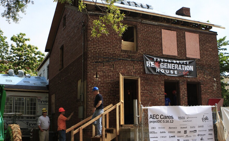 When complete, the "blitz build" house will become a residence for homeless youth.
