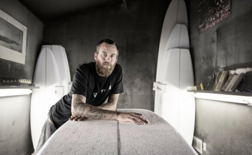 Jeff McCallum, surfboard shaper