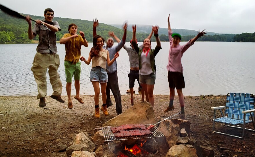Another shot from Alex Blaszczuk using Google Glass, this time from a camping trip, her first "on wheels."