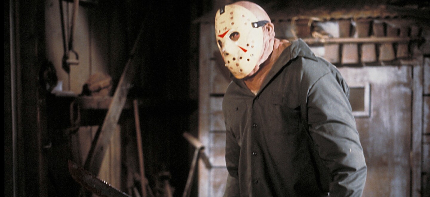 Just a reminder that Jason (played by Richard Brooker here) did not don his iconic hockey mask until "Friday the 13th: Part 3." (1982)