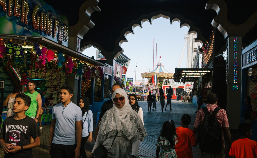 The boardwalk in Atlantic City, N.J. on Thursday.