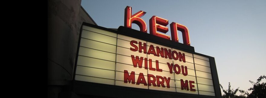The Ken marquee has been used for birth announcements and wedding proposals among other things.