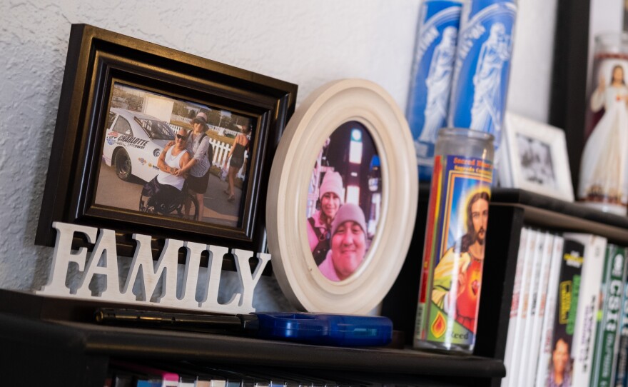 Family photos of Matt and Alicia Lammers in their new home in New Mexico.