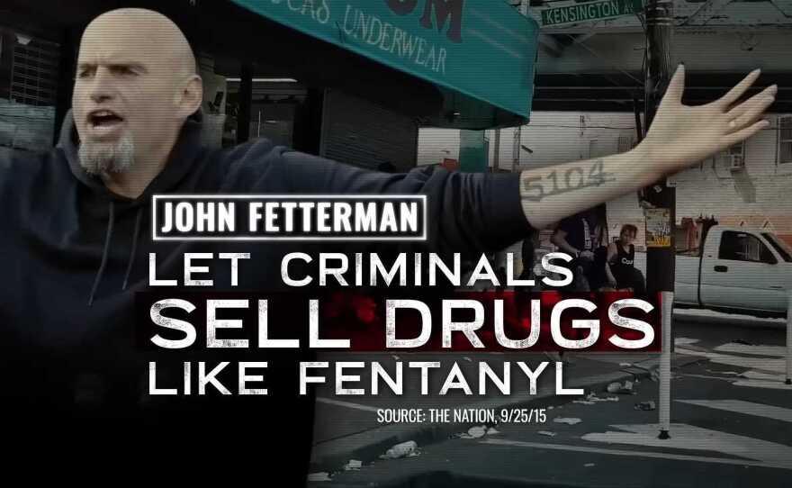 Republican Mehmet Oz has attacked Democrat John Fetterman in the Pennsylvania Senate race on the issue of drugs.
