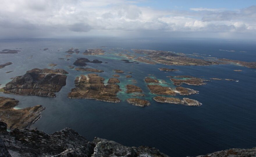 Glaciers cut the Norwegian coast into thousands of islands, which outnumber the people who live here.