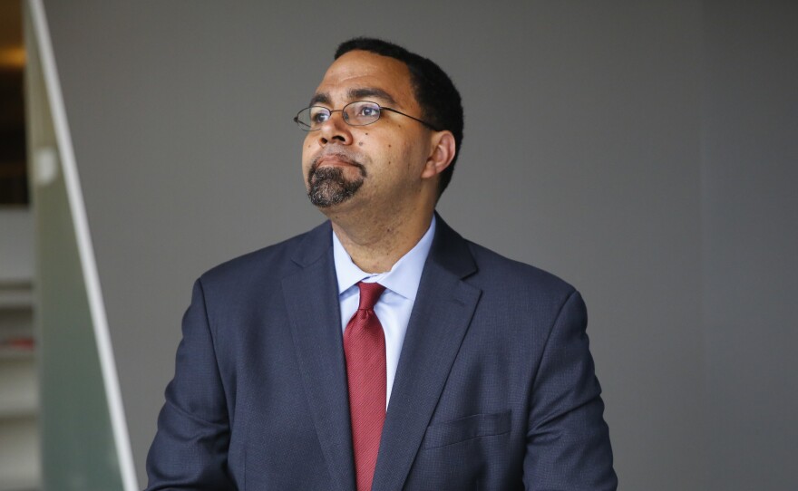 Education Secretary John B. King Jr. at NPR headquarters in Washington. King has worked to protect kids, especially those who have been traditionally marginalized — children of color, English language learners, students with disabilities and those living in poverty.