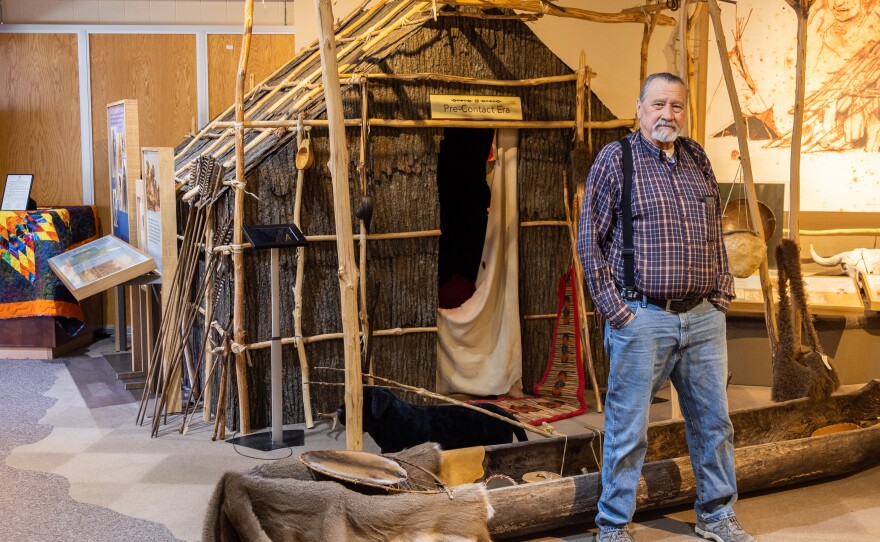 John Robertson is the site manager of land known as Cansa'yapi, homeland of the Lower Sioux Indian Community in Morton, Minnesota.