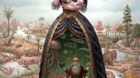 A painting by pop surrealist Mark Ryden. 