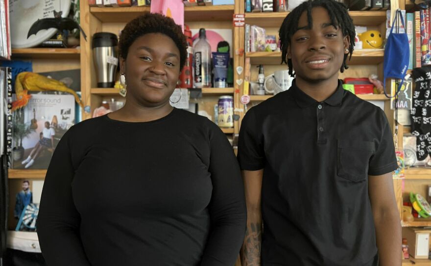 Kirsten Holmes and Jevon Skipper shared the Tiny Desk space with the U2 stars.