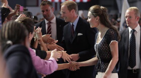 Prince William, Duke of Cambridge and Catherine, Duchess of Cambridge attend the Mission Serve: Hiring Our Heroes event on July 10, 2011 in Culver City, California. 