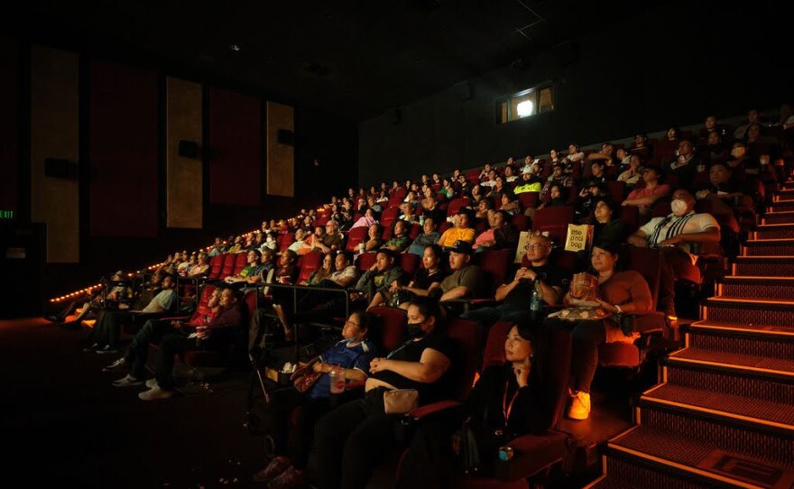 The San Diego Filipino Film Festival tried different locations before settling on AMC Plaza Bonita as its home base because it is located in the hub of the Filipino community. Oct. 2023.