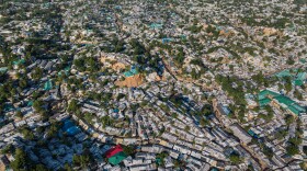 FILE - An aerial view of a Rohingya refugee camp, home to over a million of Myanmar's persecuted Rohingya minority, covers the land in Cox's Bazar, Bangladesh, Nov. 25, 2025.