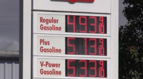 Gas prices are displayed at a Shell station in San Diego's Mid-City neighborhood on Feb. 21, 2022.
