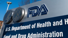 FILE - A sign for the U.S. Food and Drug Administration is displayed outside their offices in Silver Spring, Md., Dec. 10, 2020. (AP Photo/Manuel Balce Ceneta, File)