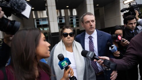 Gov. Gavin Newsom’s former chief of staff, Dana Williamson, exits the Robert T. Matsui Federal Courthouse in Sacramento after her arraignment on Nov. 12, 2025.