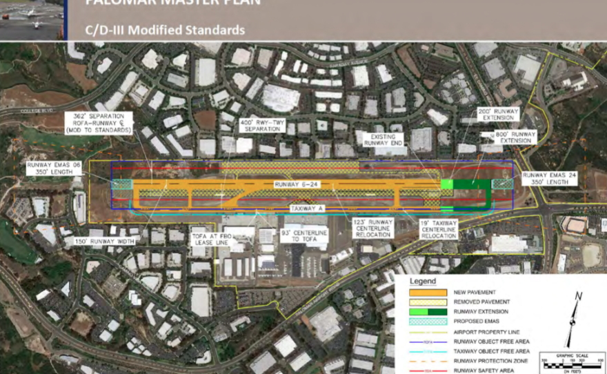The master plan alternative for MccClellan-Palomar Airport recommended by the Airport Advisory Committee, Oct. 22, 2015.