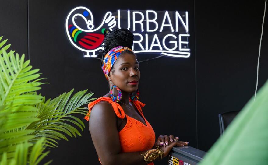 Brandi Grayson, CEO and founder of Urban Triage at her home in Madison, Wis. Urban Triage offers a community-based support system for families in need and takes a critical eye to policing.