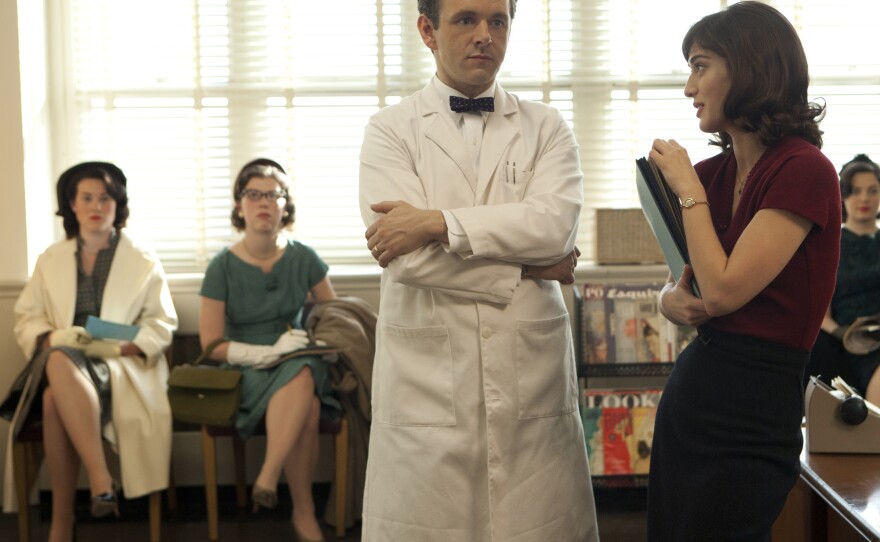 Michael Sheen and Lizzy Caplan portray pioneering sex researchers William Masters and Virginia Johnson in the Showtime series <em>Masters of Sex,</em> based on a book by Thomas Maier. <a href="http://www.npr.org/2013/07/30/206704520/pioneering-masters-of-sex-brought-science-to-the-bedroom">Hear an interview with Maier</a>.