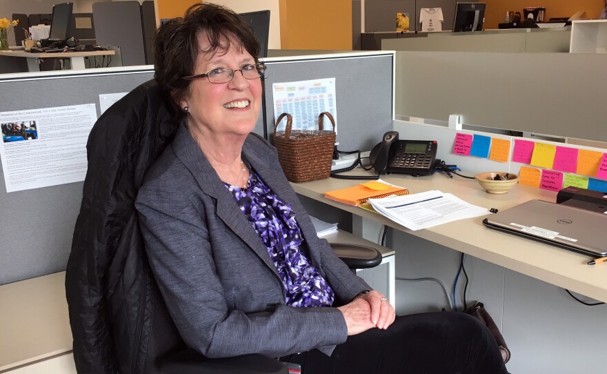 Jinny Meade, 73, was an Encore fellow at a health center in Oregon a couple of years ago. Now she's a permanent part-time employee.