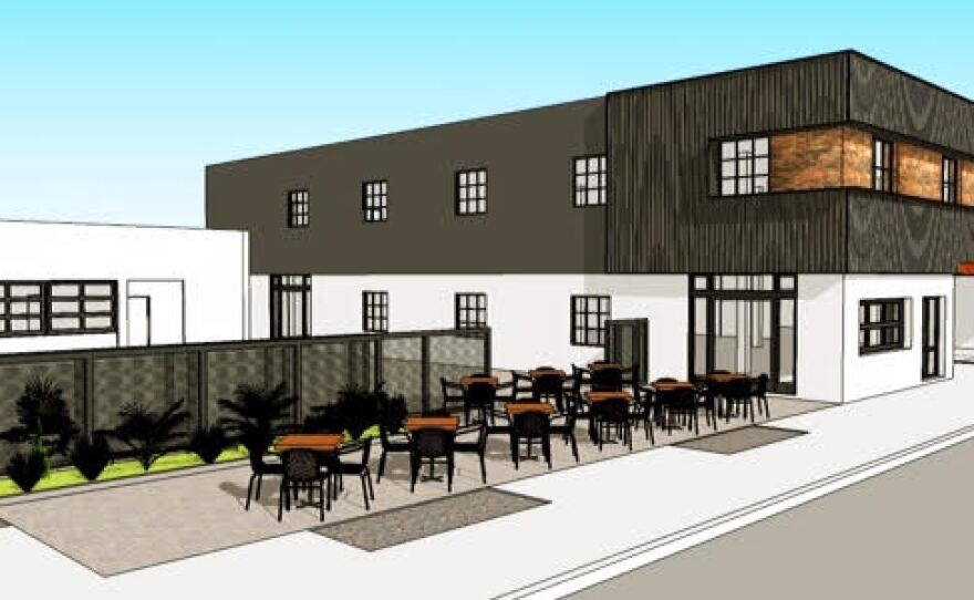 An undated rendering shows plans for an outdoor eatery at 37th Street and El Cajon Boulevard.