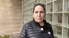 Patricia Gonzalez of National City votes for the first time and dedicates her vote to her father, Hernesto Gonzalez Rivera, a farmworker who died before fulfilling his dream of voting in America. 