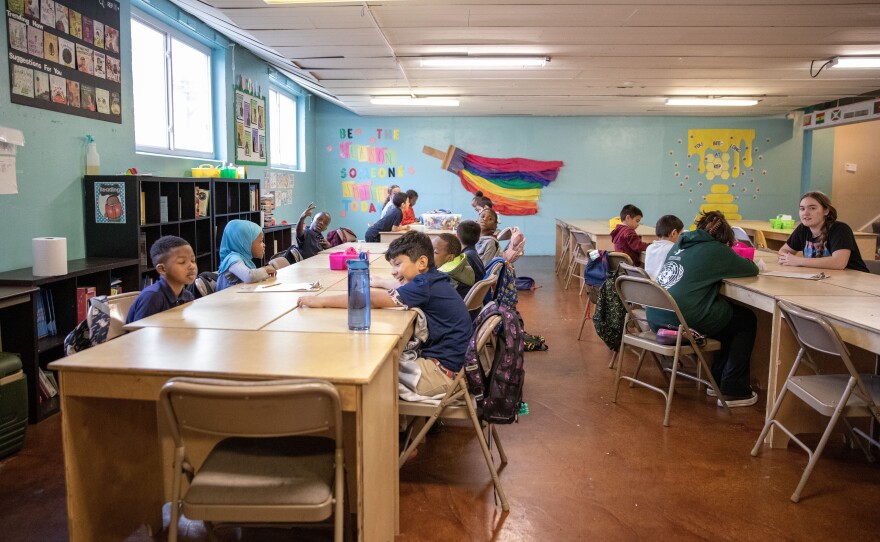 Children participate in the Memphis-based Refugee Empowerment Program on Feb. 15. The organization is home to daily after-school programs for local students from refugee families.