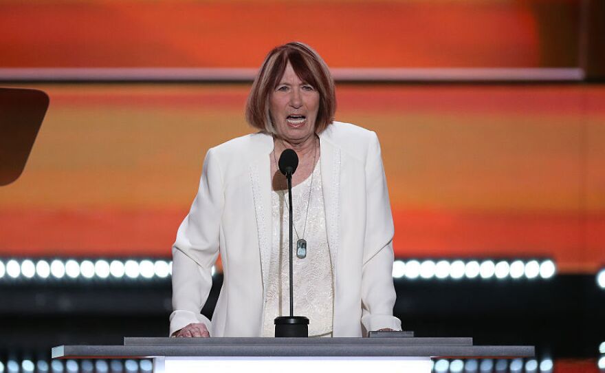 Pat Smith speaks during the Republican National Convention in Cleveland last month. Smith's son Sean was killed in an attack on the U.S. Consulate in Benghazi, Libya, in 2012.