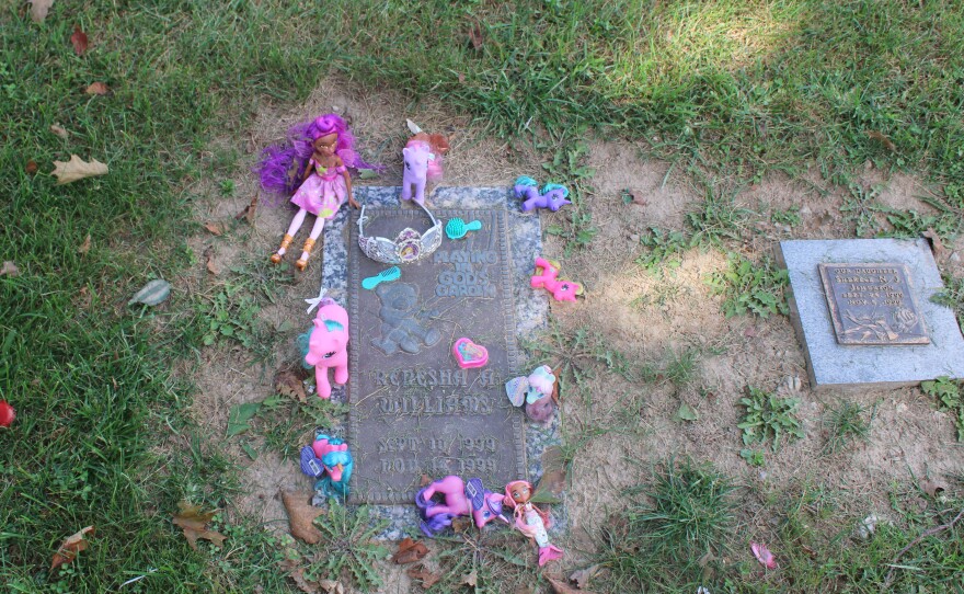 The gravediggers at Sunset Gardens of Memory cemetery in Millstadt, Illinois, have learned to watch their steps in the "Baby Land" section because grieving parents drop off toys, candy, and balloons for their deceased children.