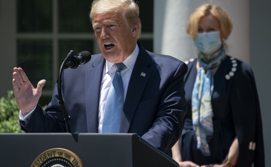 President Trump announced the creation of Operation Warp Speed in May to fast-track a coronavirus vaccine. He called it "a massive scientific and industrial, logistic endeavor unlike anything our country has seen since the Manhattan Project."